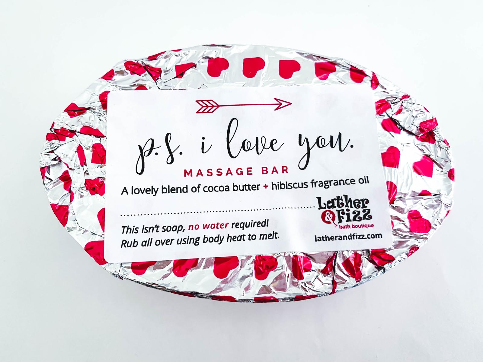 P S I Love You Massage Bar Lather Fizz